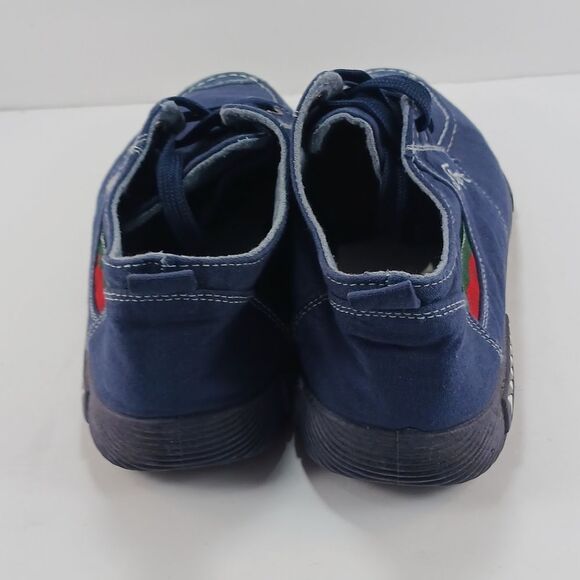 NWOT Men's Navy Blue Canvas Lace-Up Casual Shoes, Sport Fashion Sneakers 10 - Picture 7 of 13